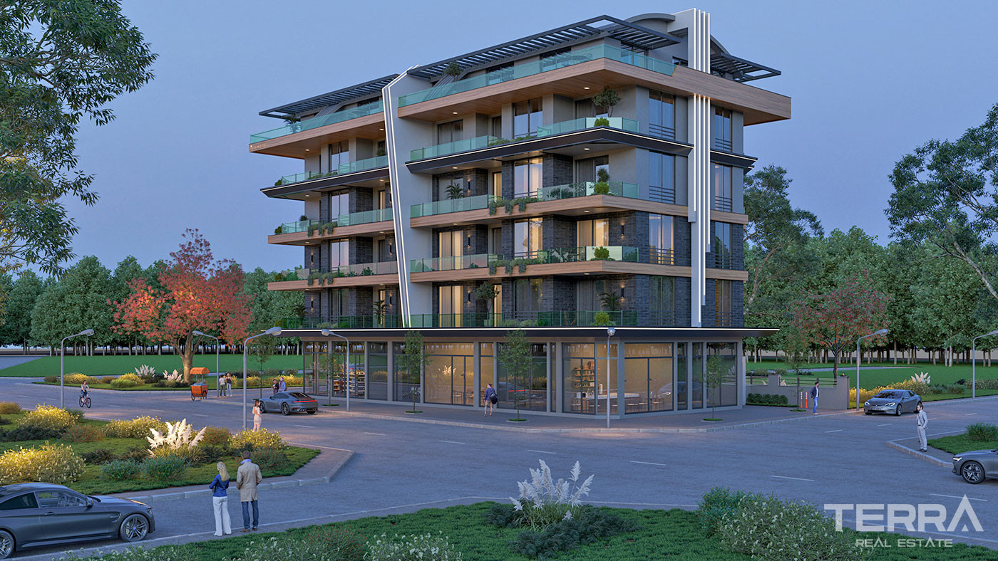 Eleganckie apartamenty w Oba, Alanya: blisko plaży i centrum - 103206