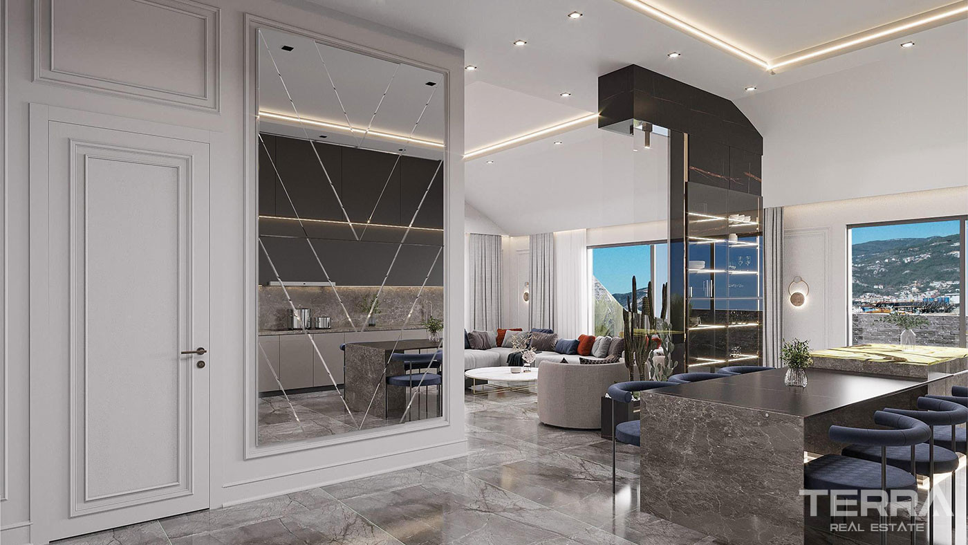 Eleganckie apartamenty w Oba, Alanya: blisko plaży i centrum - 103208