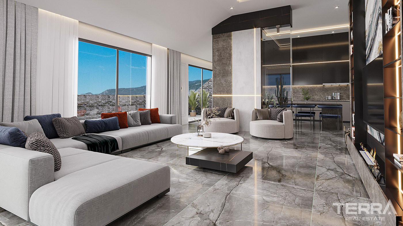 Eleganckie apartamenty w Oba, Alanya: blisko plaży i centrum - 103213