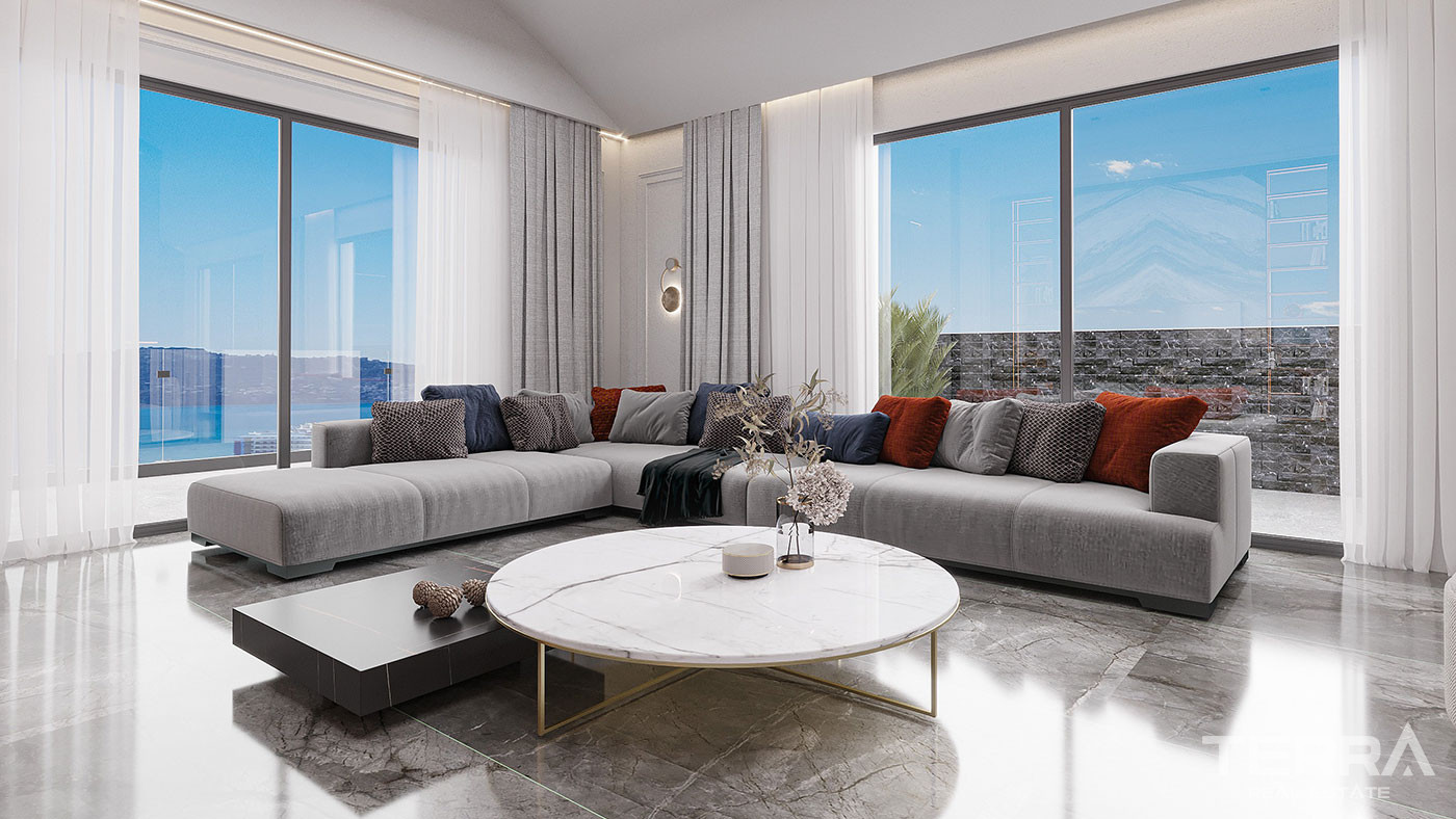 Eleganckie apartamenty w Oba, Alanya: blisko plaży i centrum - 103214