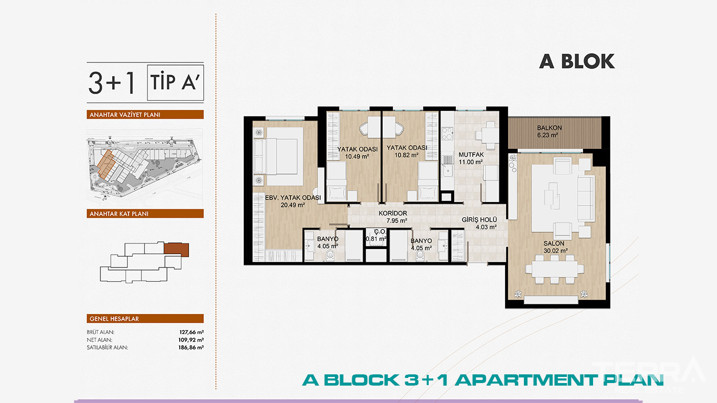 Apartments in İstanbul, Beylikdüzü, 2 Mins from E-5 & Marmara Park - 103165