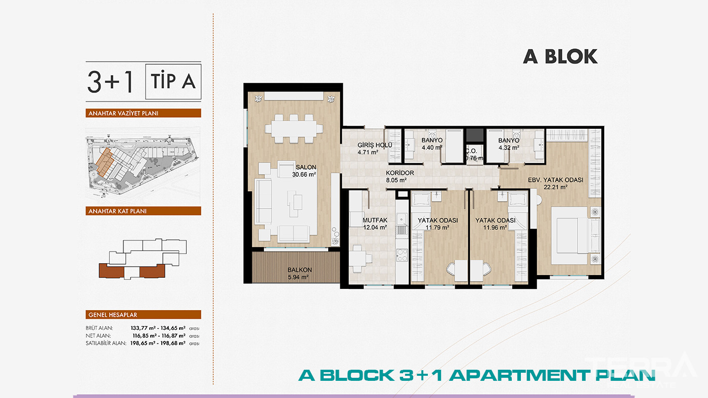 Apartments in İstanbul, Beylikdüzü, 2 Mins from E-5 & Marmara Park - 103166