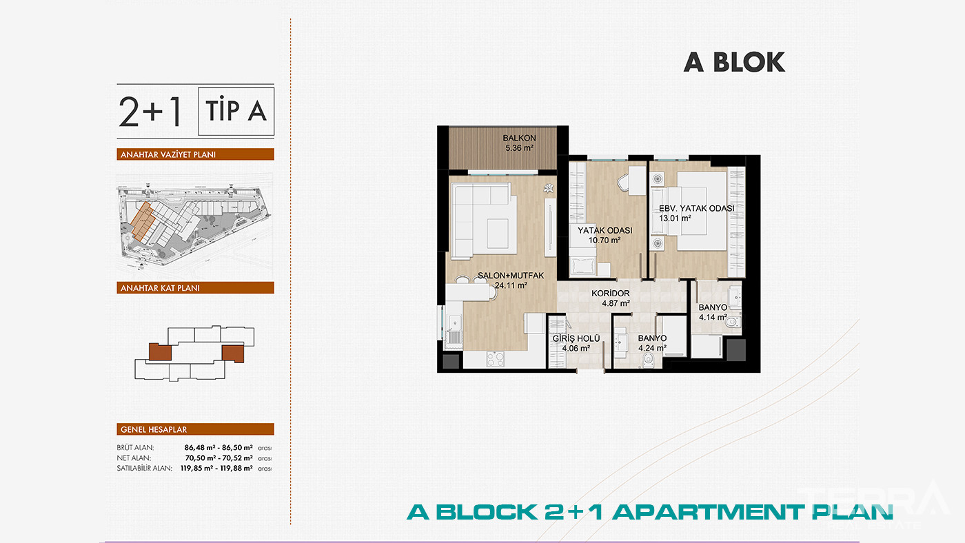 Apartments in İstanbul, Beylikdüzü, 2 Mins from E-5 & Marmara Park - 103170