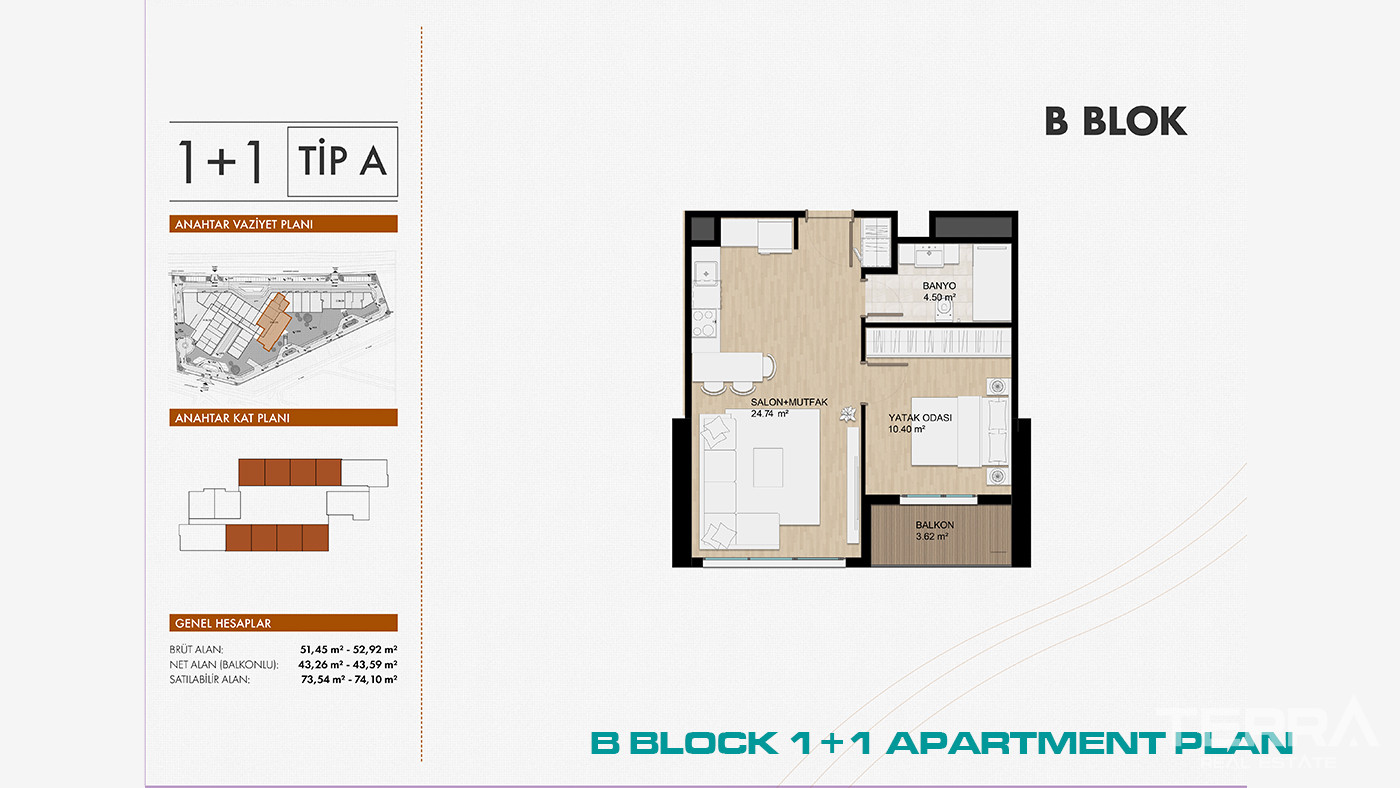 Apartments in İstanbul, Beylikdüzü, 2 Mins from E-5 & Marmara Park - 103173