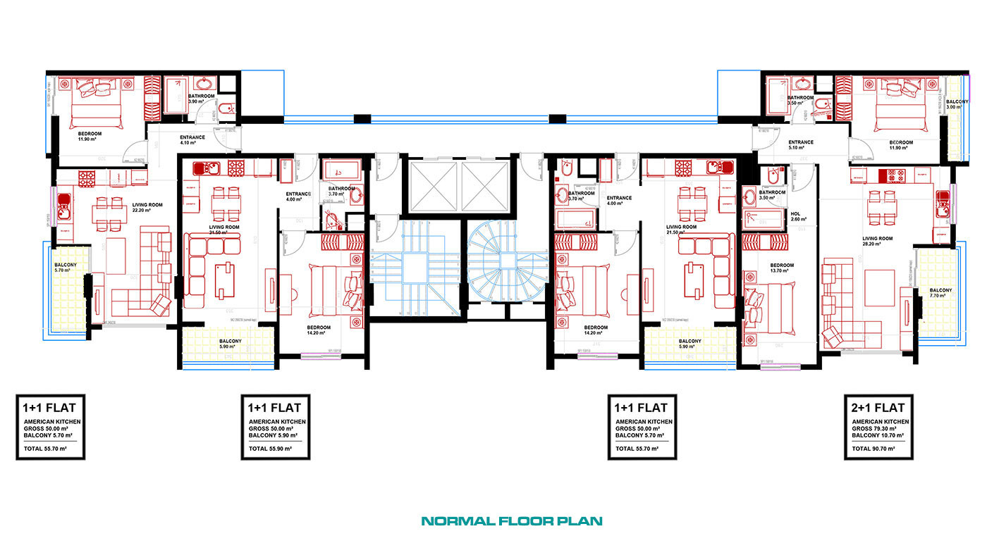 Alanya Mahmutlar’da Konforlu ve Modern Sıfır Daireler - 103238