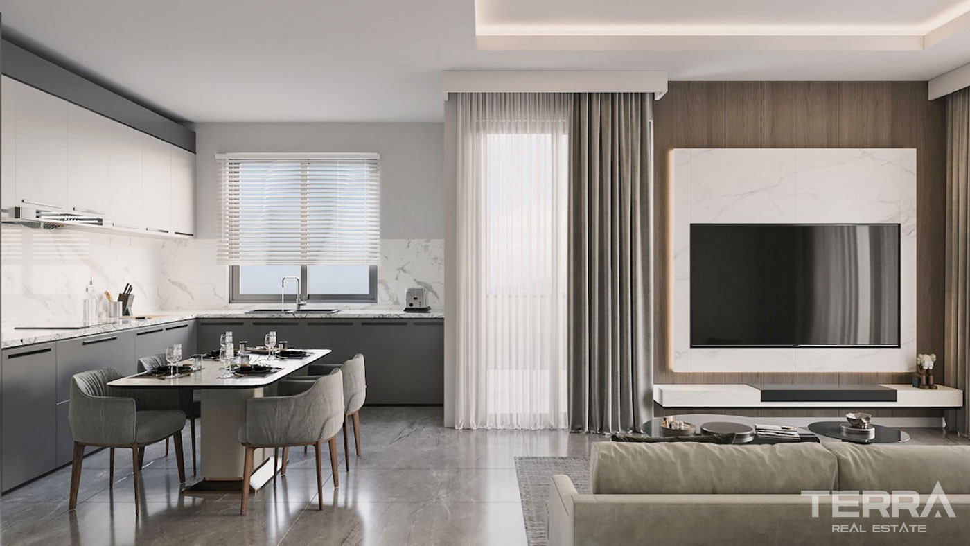 Alanya Mahmutlar’da Konforlu ve Modern Sıfır Daireler - 103245