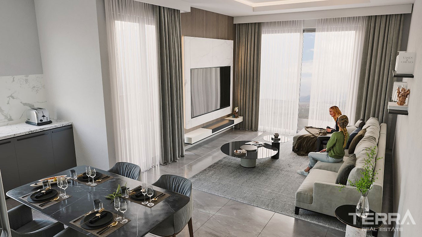 Alanya Mahmutlar’da Konforlu ve Modern Sıfır Daireler - 103252