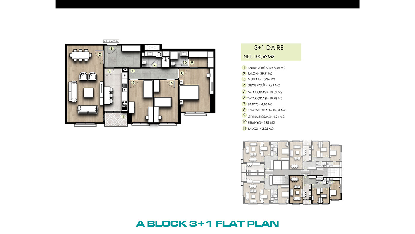 Family-Concept Flats with Full of Social Amenities in İstanbul - 103264