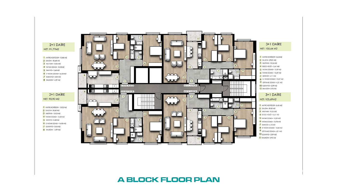 Family-Concept Flats with Full of Social Amenities in İstanbul - 103265
