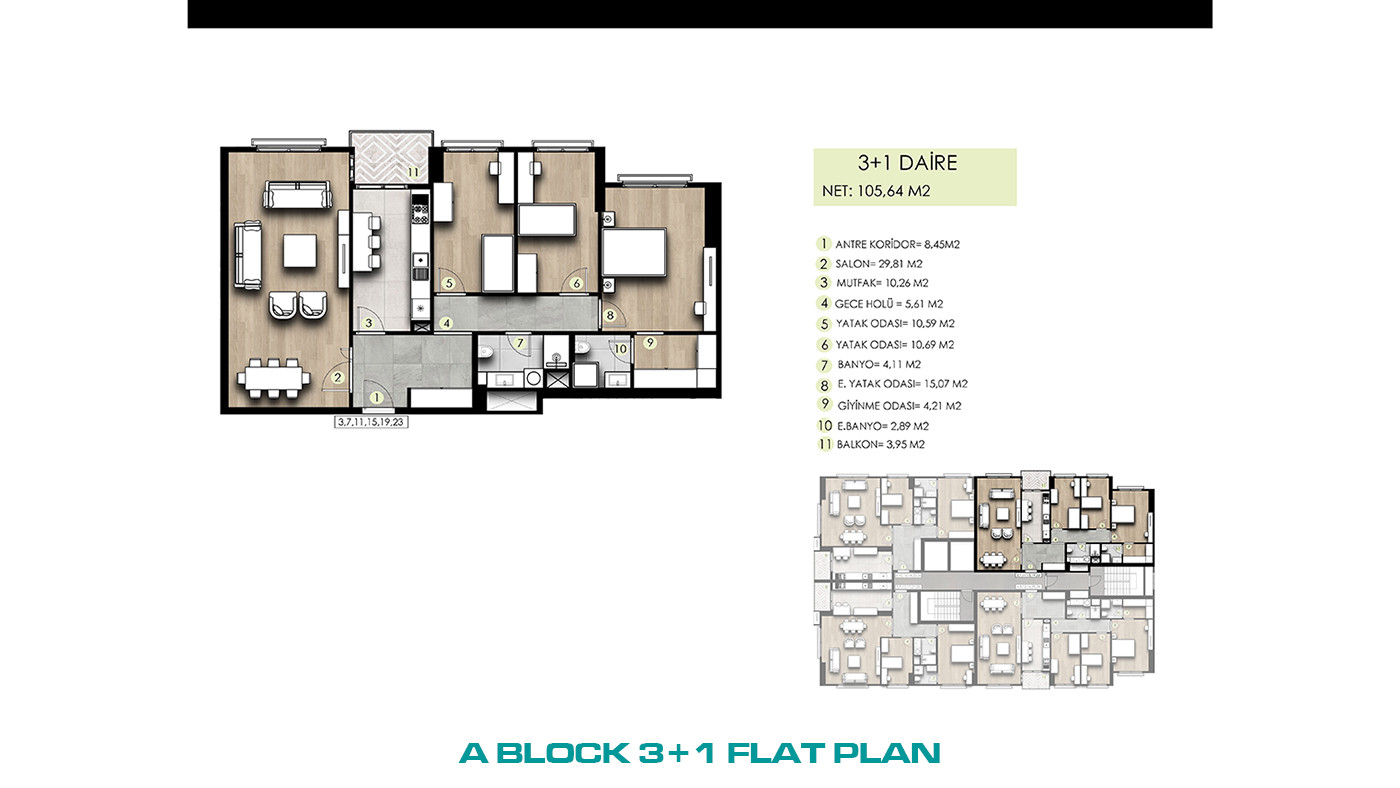 Family-Concept Flats with Full of Social Amenities in İstanbul - 103267