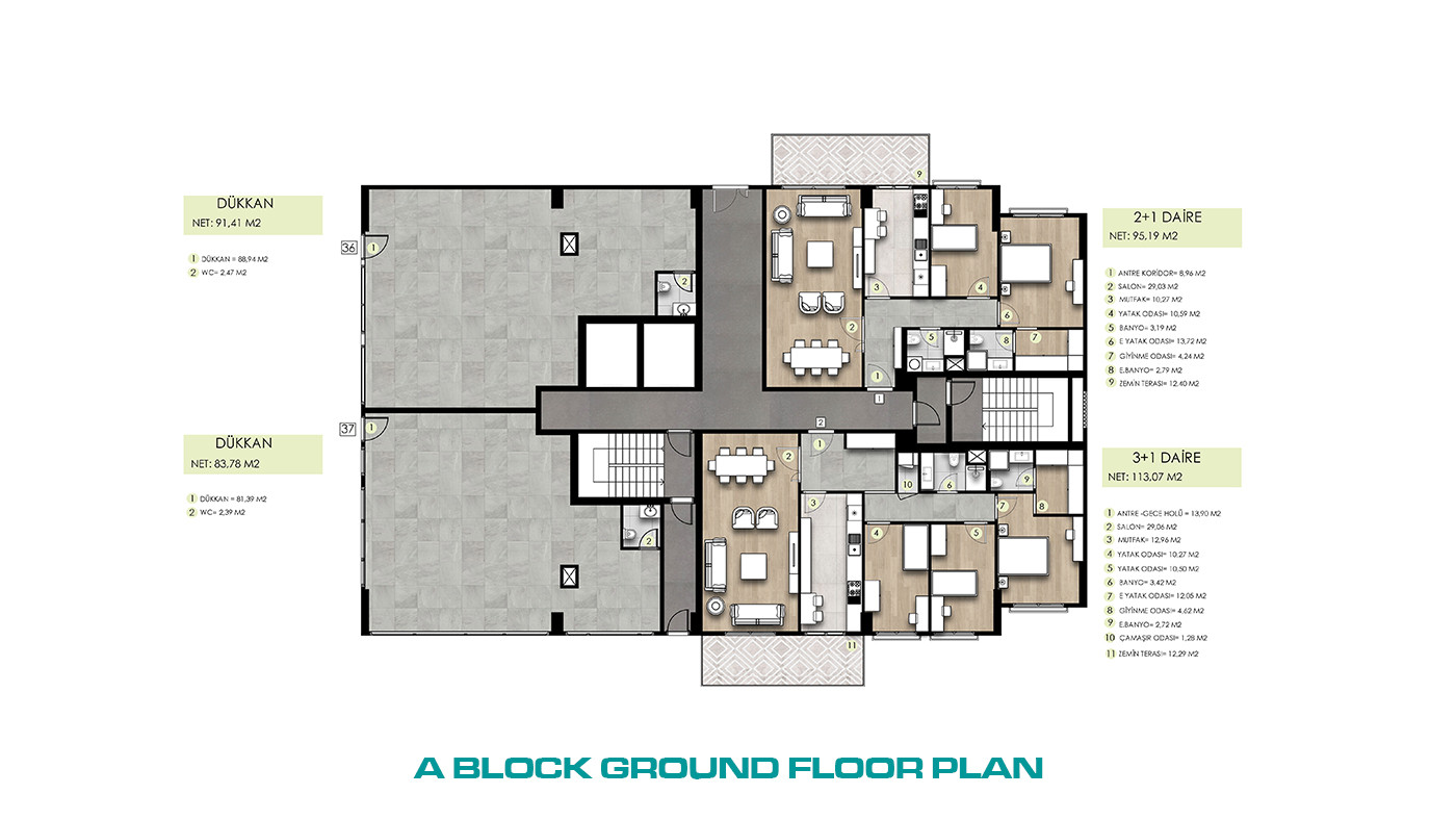 Family-Concept Flats with Full of Social Amenities in İstanbul - 103268