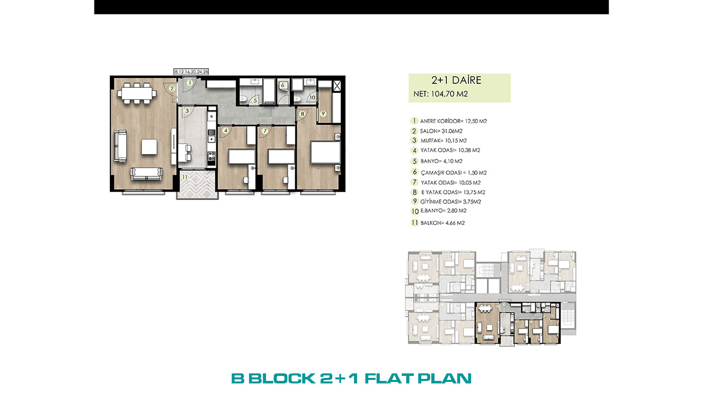 Family-Concept Flats with Full of Social Amenities in İstanbul - 103278