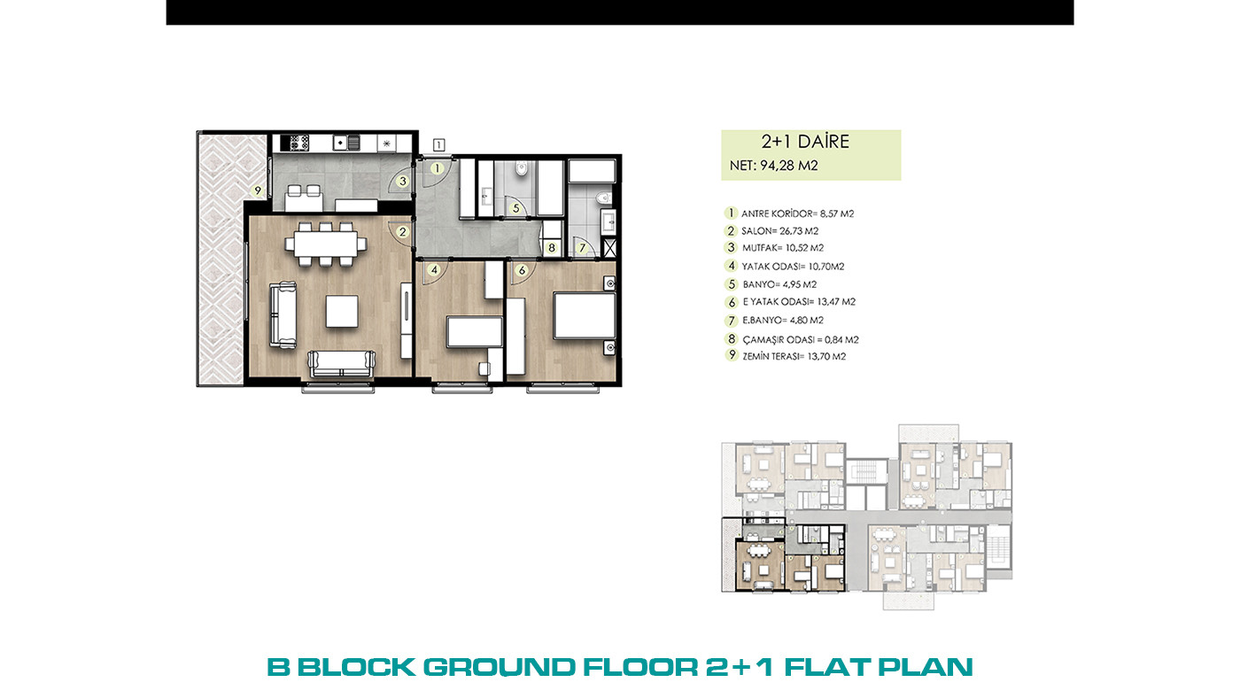 Family-Concept Flats with Full of Social Amenities in İstanbul - 103279