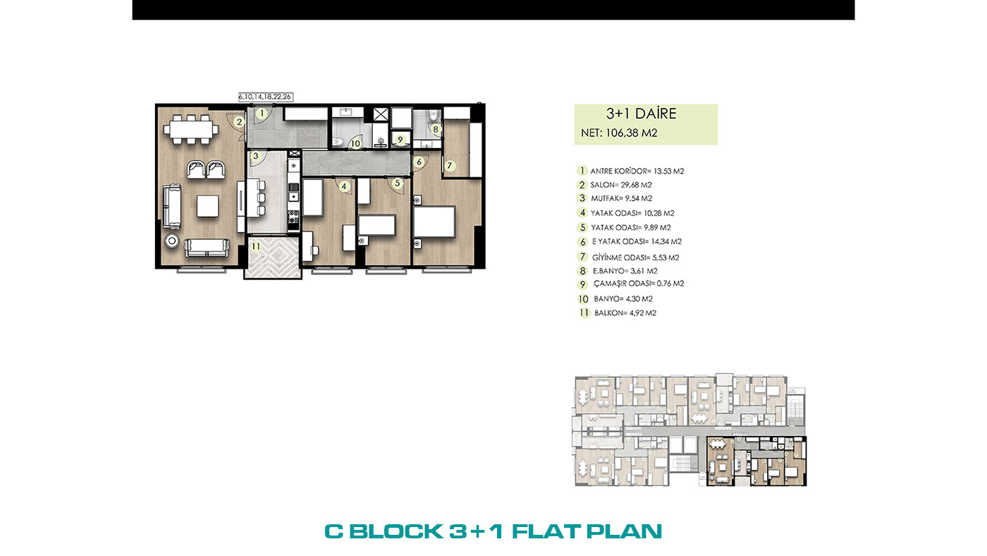 Family-Concept Flats with Full of Social Amenities in İstanbul - 103291