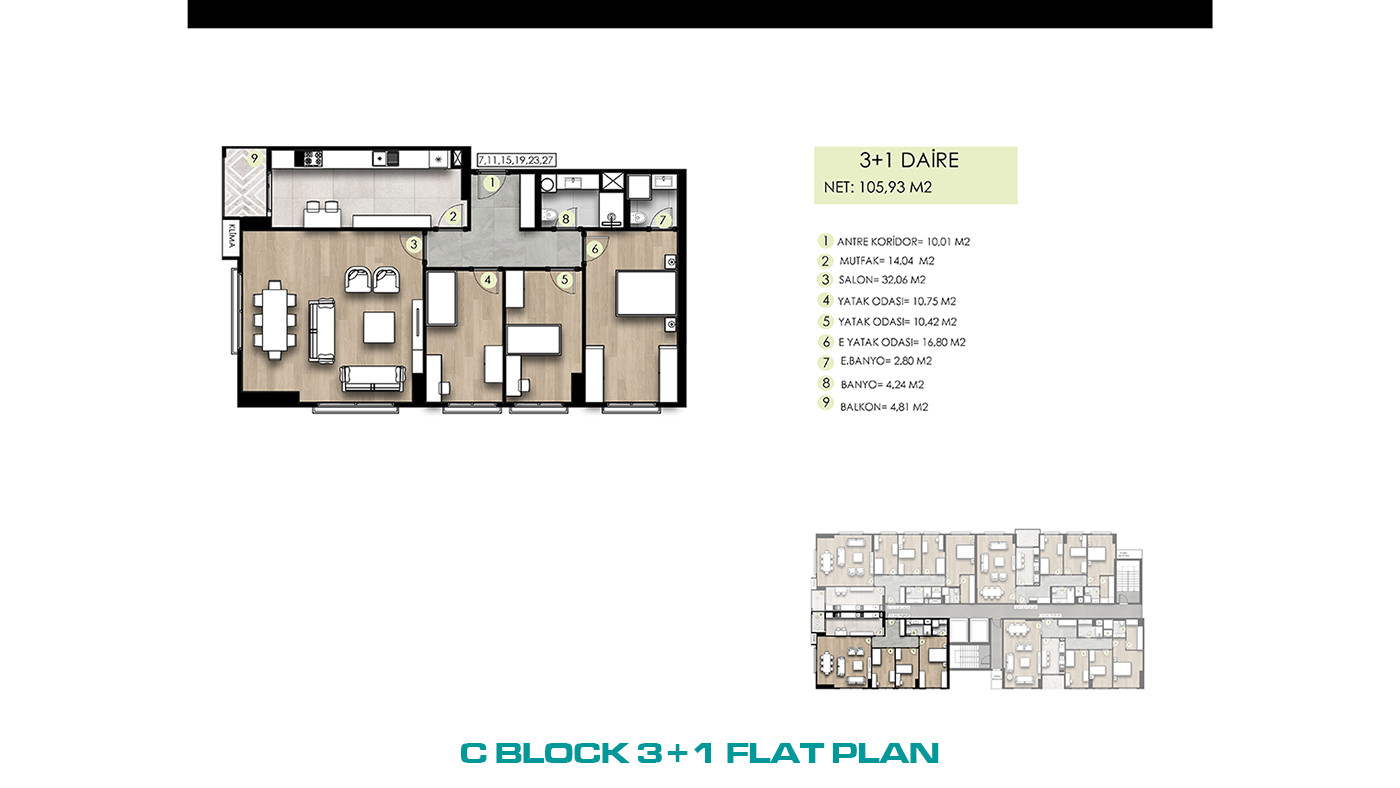 Family-Concept Flats with Full of Social Amenities in İstanbul - 103292