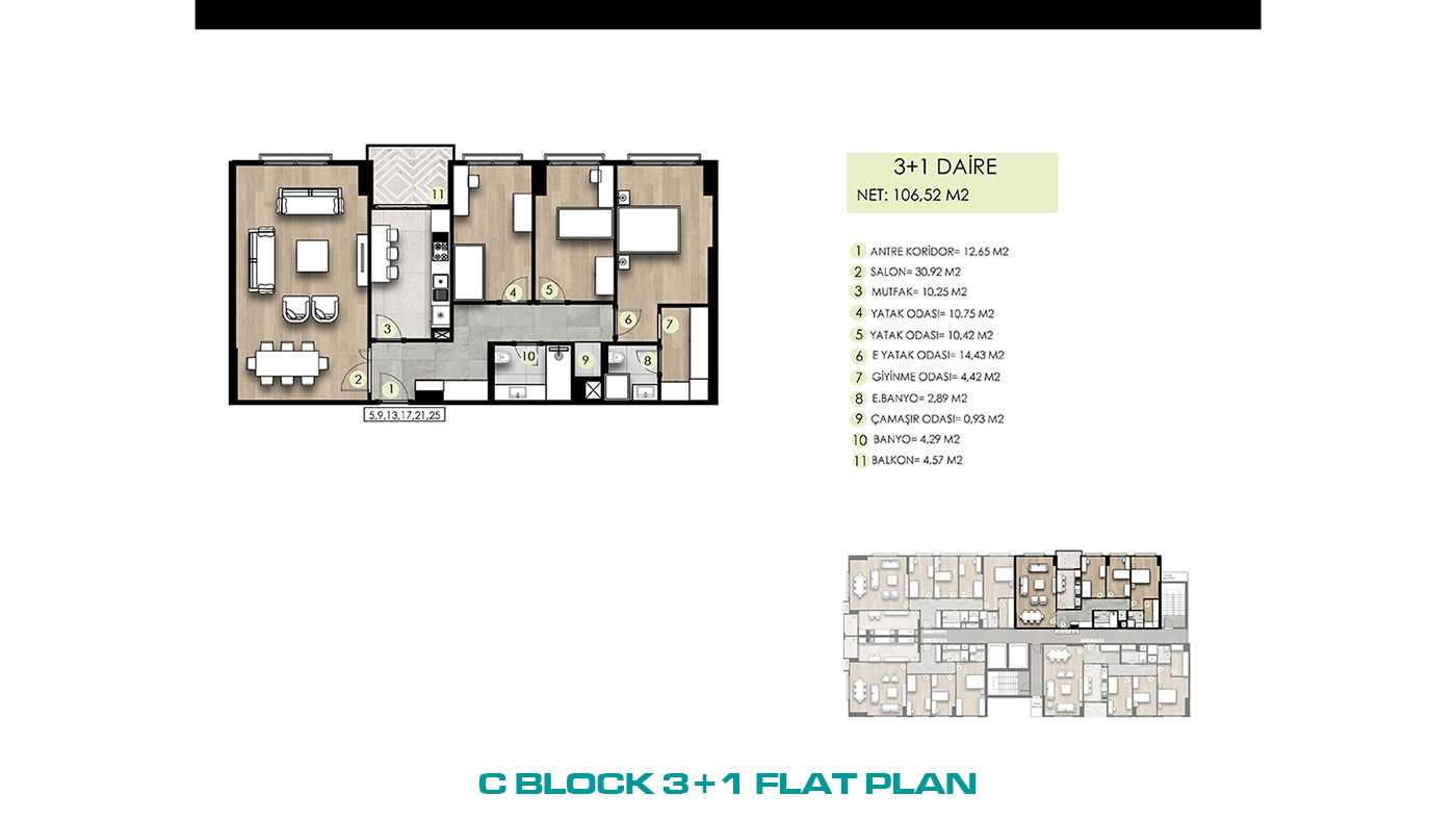 Family-Concept Flats with Full of Social Amenities in İstanbul - 103293
