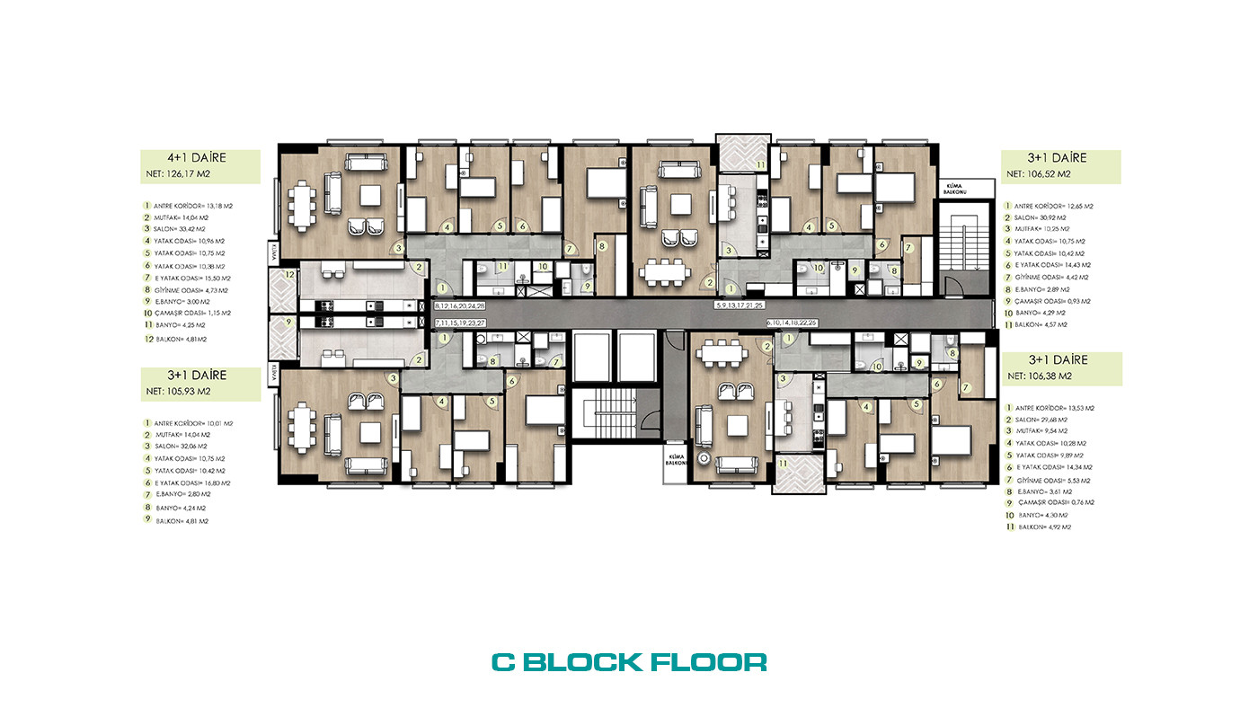 Family-Concept Flats with Full of Social Amenities in İstanbul - 103297