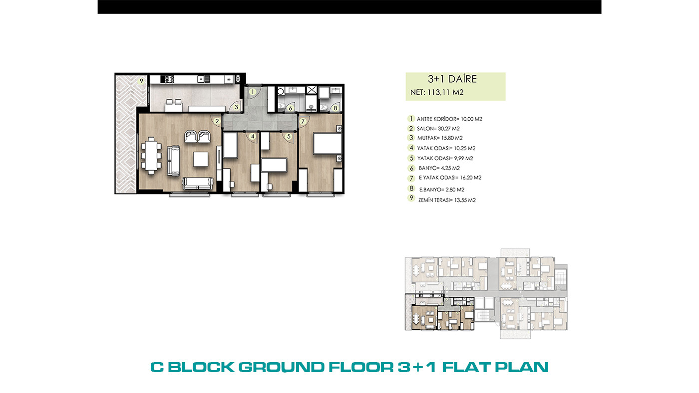 Family-Concept Flats with Full of Social Amenities in İstanbul - 103303