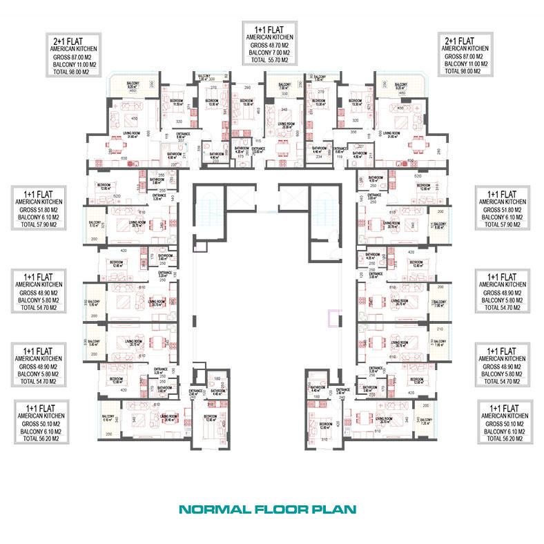 Central Apartments for Sale in Mahmutlar, Alanya, Turkey - 103353