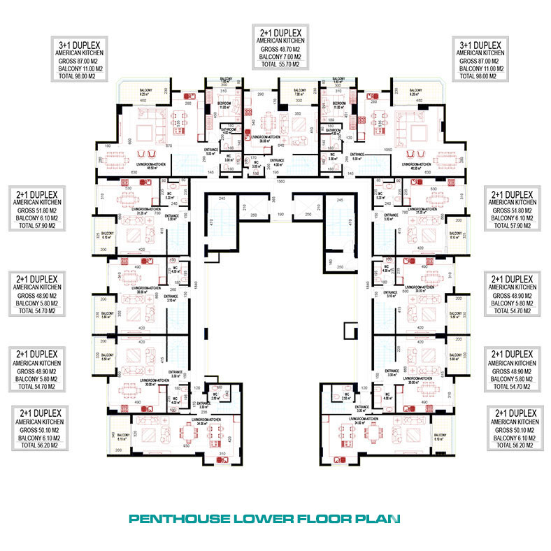 Central Apartments for Sale in Mahmutlar, Alanya, Turkey - 103355