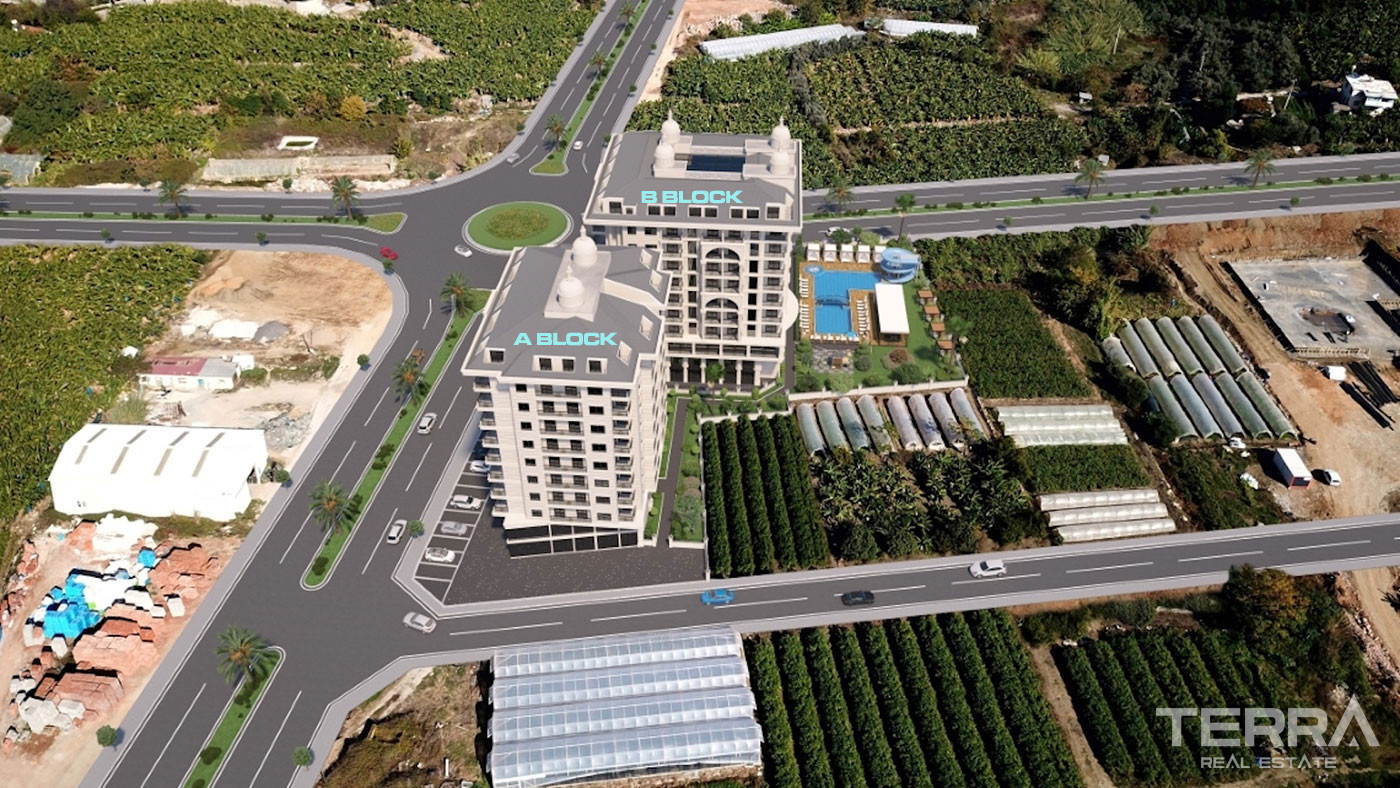 Central Apartments for Sale in Mahmutlar, Alanya, Turkey - 103379