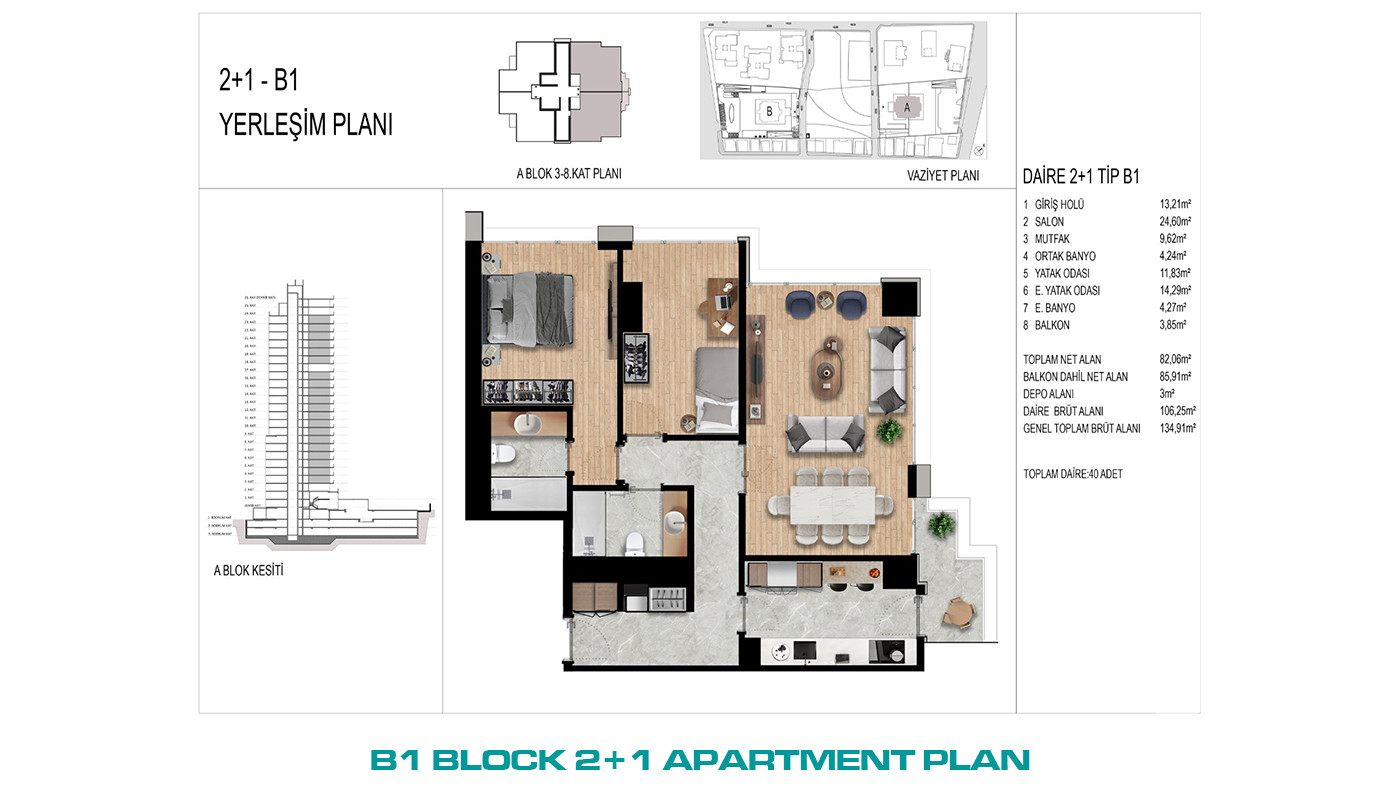 Sea View Apartments for Sale in Ataşehir, Istanbul - 103388