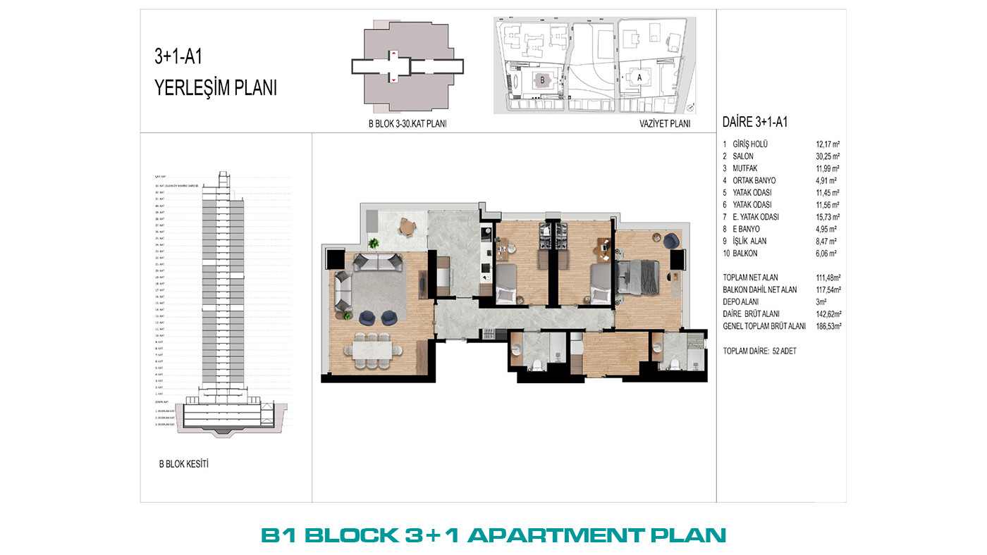 Sea View Apartments for Sale in Ataşehir, Istanbul - 103389