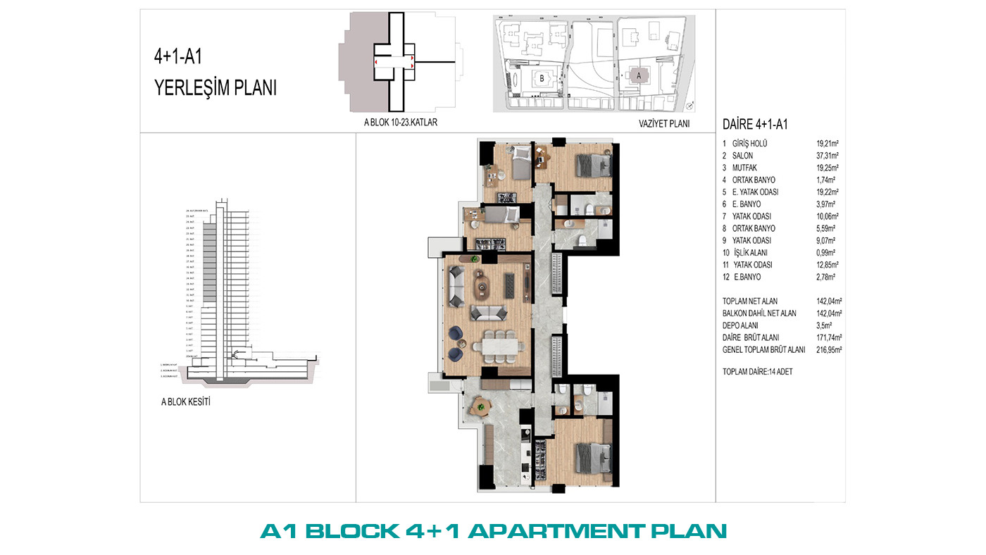 Sea View Apartments for Sale in Ataşehir, Istanbul - 103390