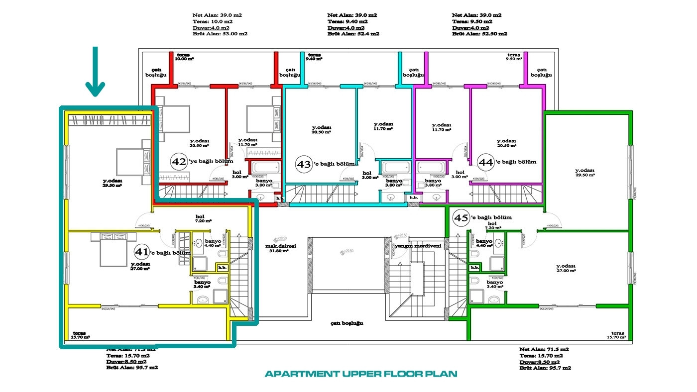 Apartment for Sale in Olive Garden Residence, Avsallar, Alanya - 103779