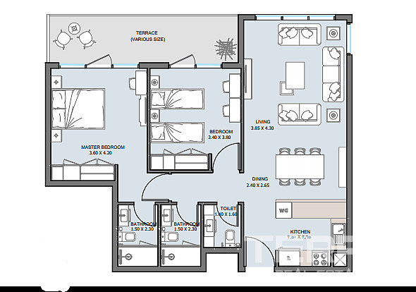 Luksusowe apartamenty na sprzedaż w Al Reem Island, Abu Dhabi, ZEA - 104531
