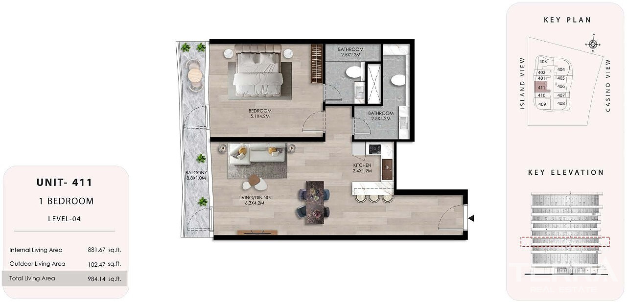 Seafront Apartments for Sale in Ras Al Khaimah, Al Marjan Island, UAE - 104589