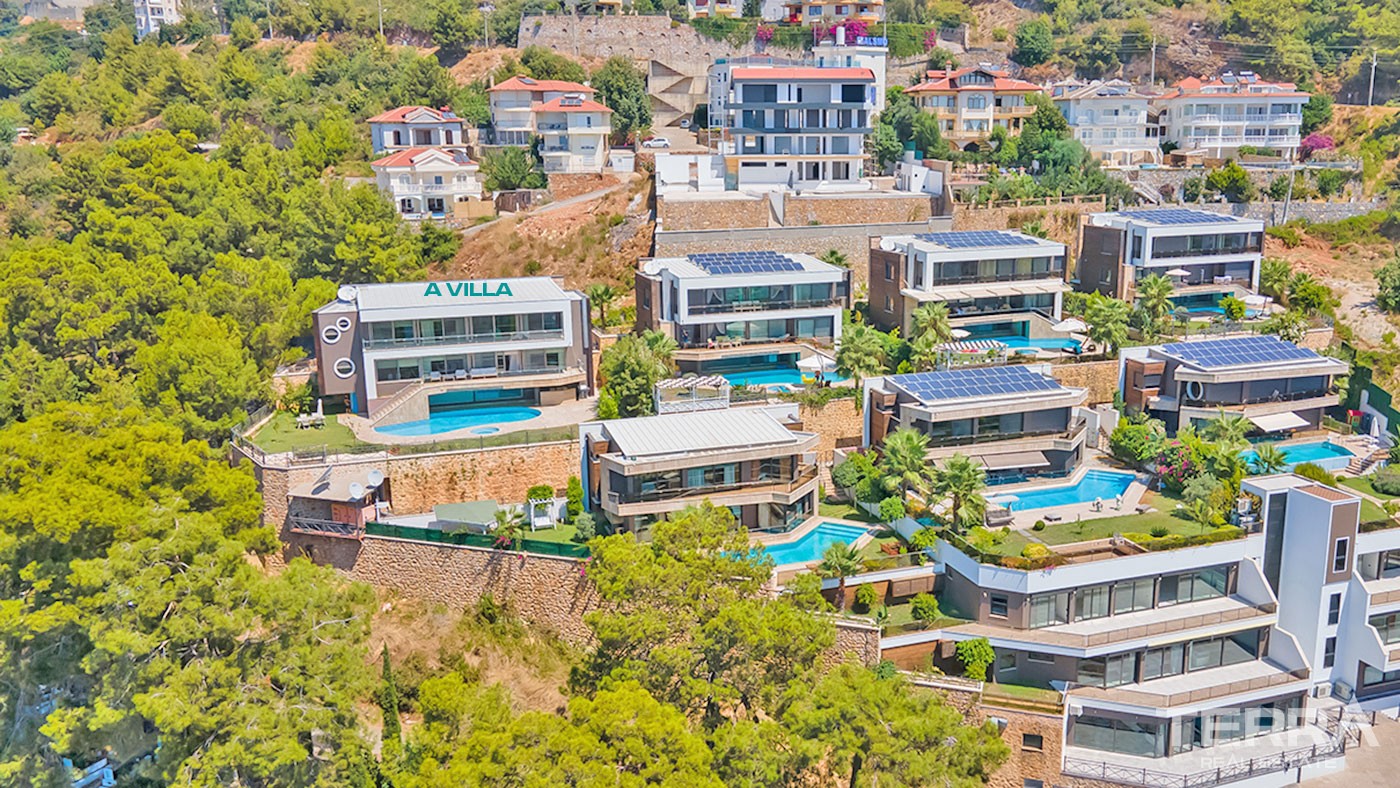 Exklusive Villen und Wohnungen zu verkaufen in Alanya Stadt - 46599