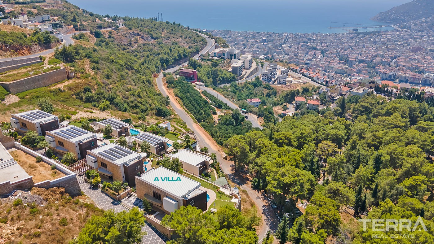 Exklusive Villen und Wohnungen zu verkaufen in Alanya Stadt - 46602