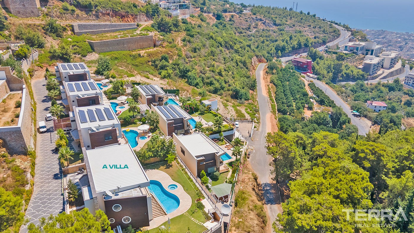 Exklusive Villen und Wohnungen zu verkaufen in Alanya Stadt - 46603