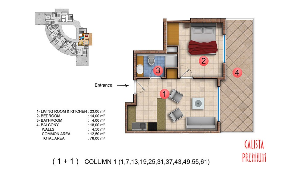 Exclusive sea front apartments in Mahmutlar, Alanya - 5028
