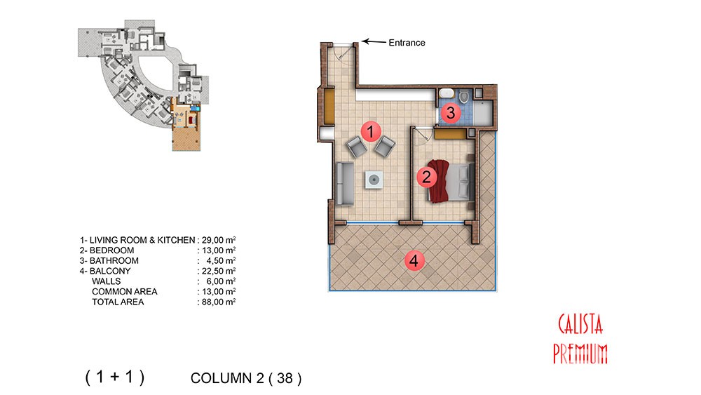 Exclusive sea front apartments in Mahmutlar, Alanya - 5036