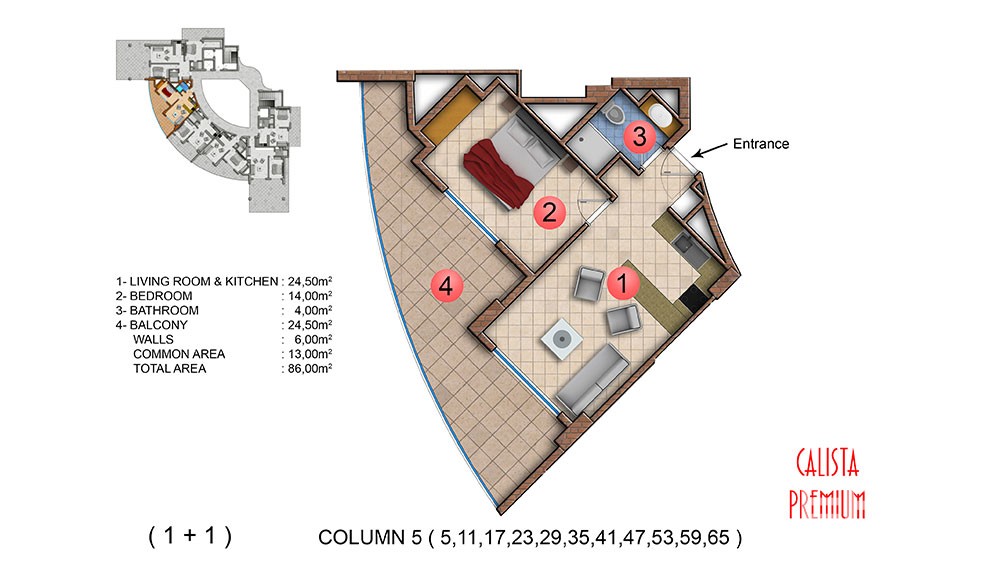 Exclusive sea front apartments in Mahmutlar, Alanya - 5048