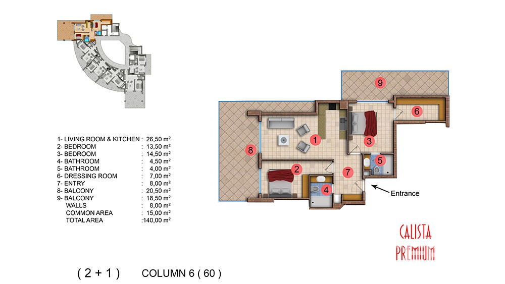 Exclusive sea front apartments in Mahmutlar, Alanya - 5065