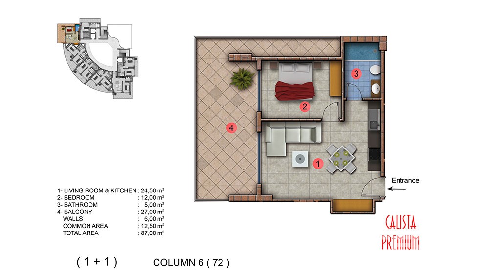 Exclusive sea front apartments in Mahmutlar, Alanya - 5073