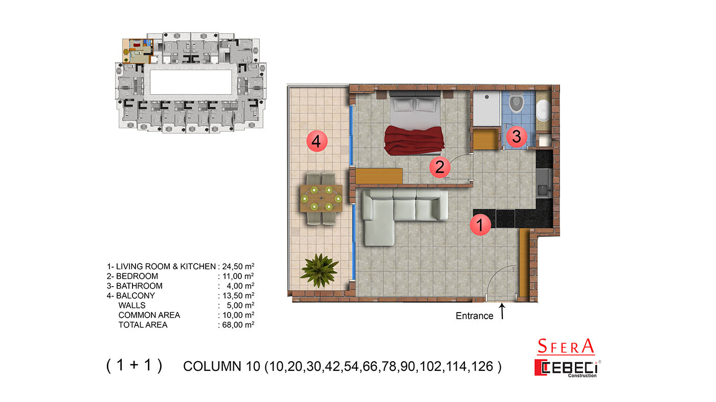 Sfera Premium - Lejligheder til salg i Mahmutlar, Alanya, Tyrkiet - 104198
