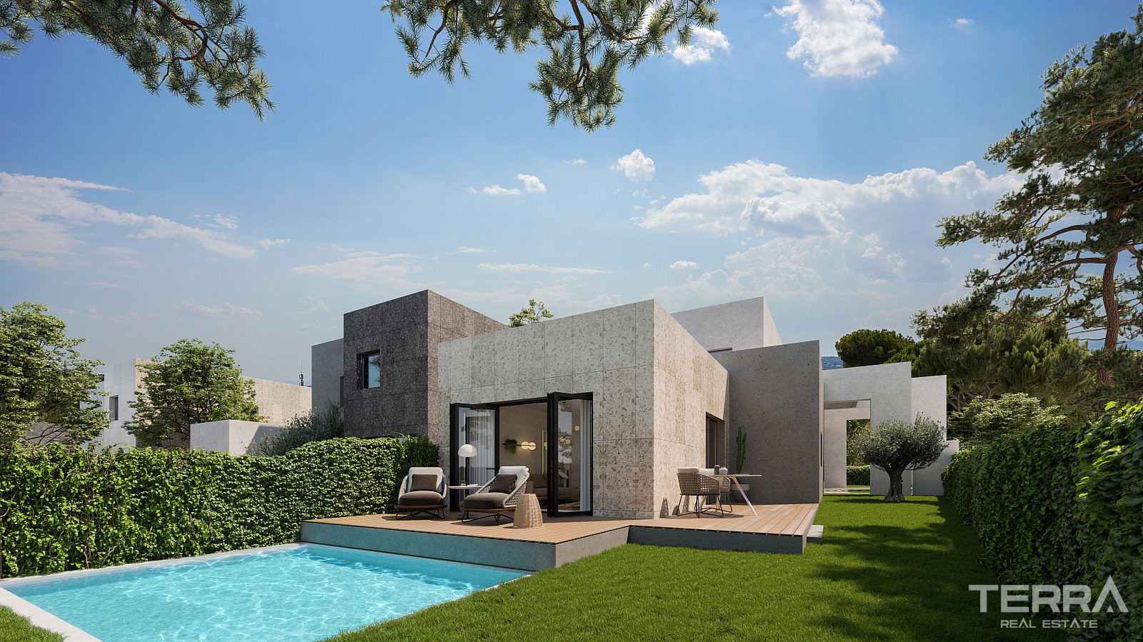 Modern Semi-Detached Homes with Pool in Las Marías Madrid, Spain