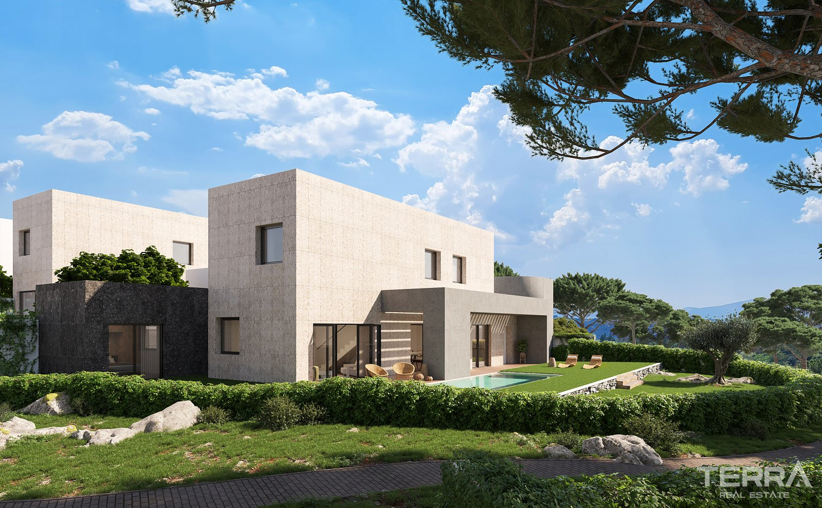 Modern Semi-Detached Homes with Pool in Las Marías Madrid, Spain - 105016
