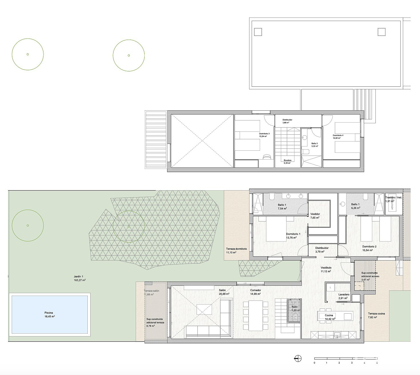 Modern Semi-Detached Homes with Pool in Las Marías Madrid, Spain - 105026