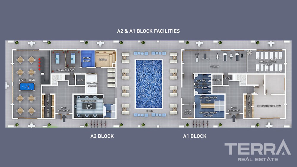 Moda Marine — Alanya Kestel'de Satılık Denize Sıfır Daireler - 5140