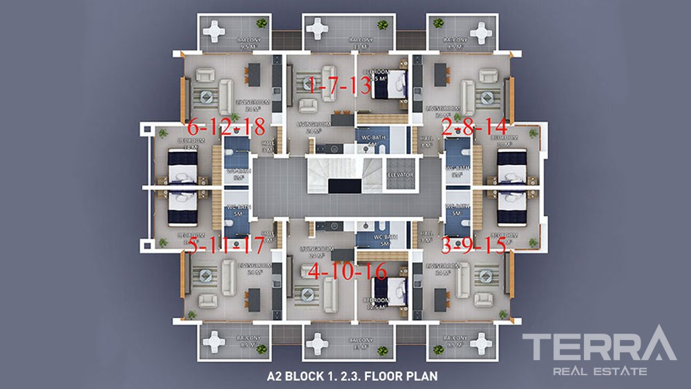 Moda Marine — Alanya Kestel'de Satılık Denize Sıfır Daireler - 5151