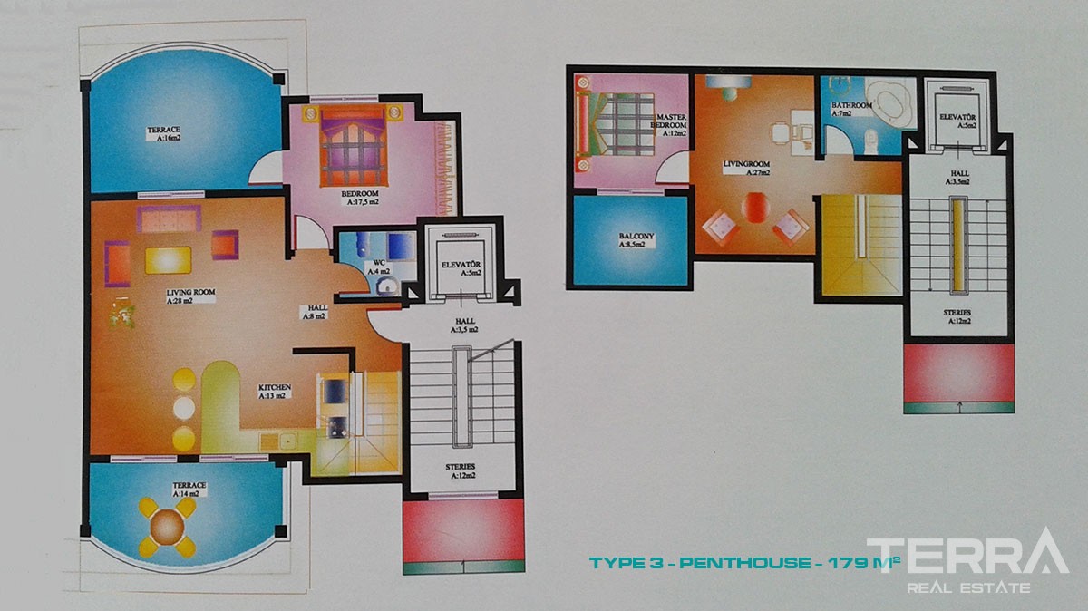 Seafront Apartments for Sale in Alanya Demirtaş at Affordable Prices - 19504