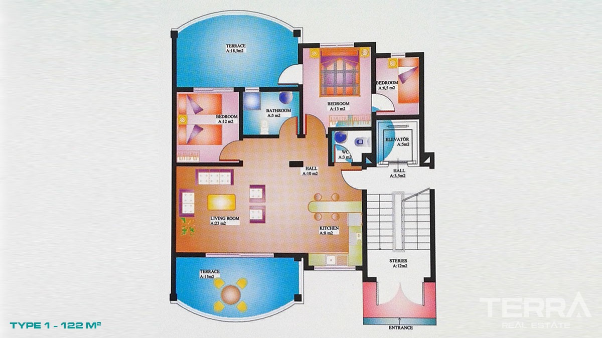 Seafront Apartments for Sale in Alanya Demirtaş at Affordable Prices - 19506