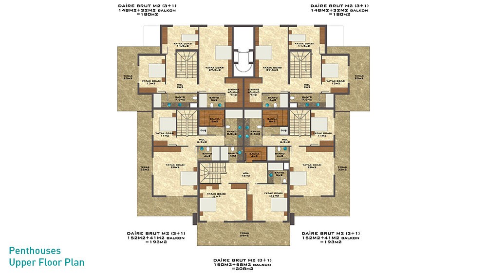Sun Palace Garden apartments in Tosmur, Alanya - 5220