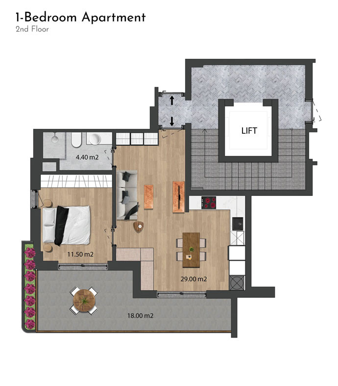 Эксклюзивные апартаменты в Habitat 39, Сиде, Соргун, Турция - 106475