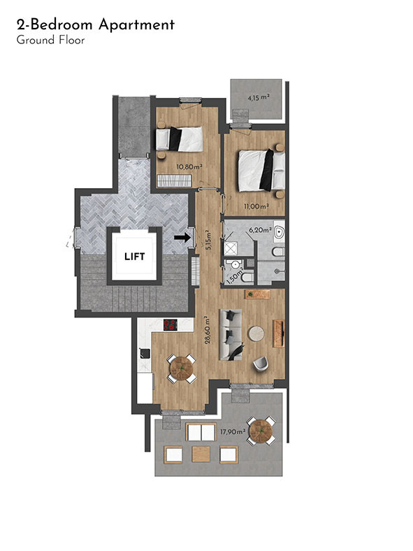 Эксклюзивные апартаменты в Habitat 39, Сиде, Соргун, Турция - 106477